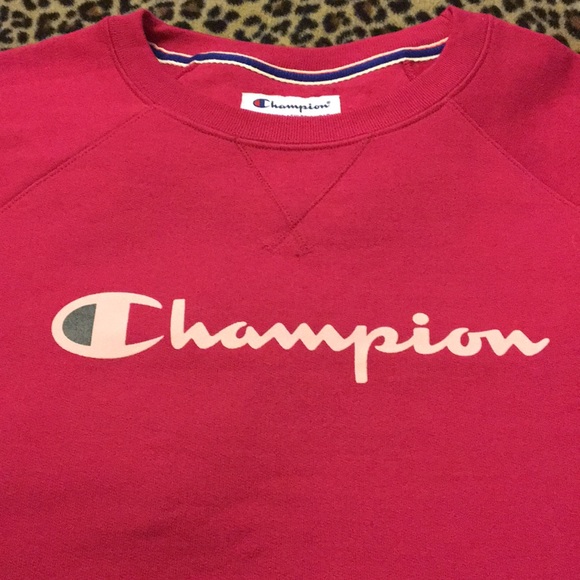 CHAMPION women’s sweatshirt raspberry color  small - Picture 5 of 5